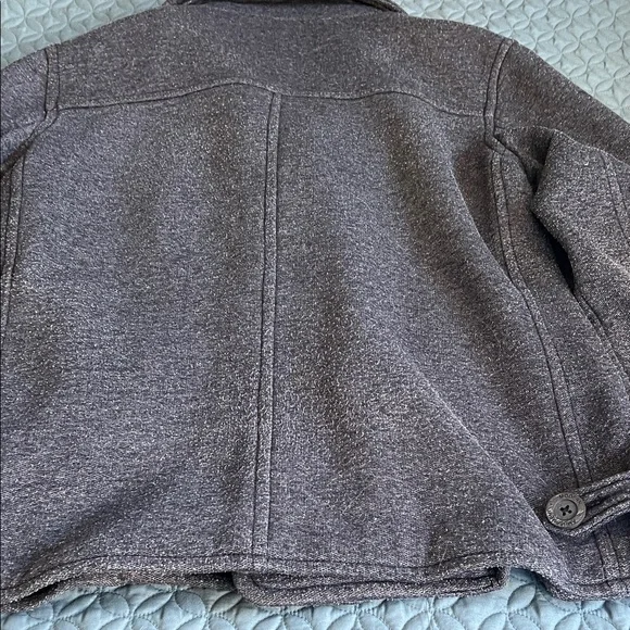 Modern Amusement Gray Pea Coat - Picture 4 of 4